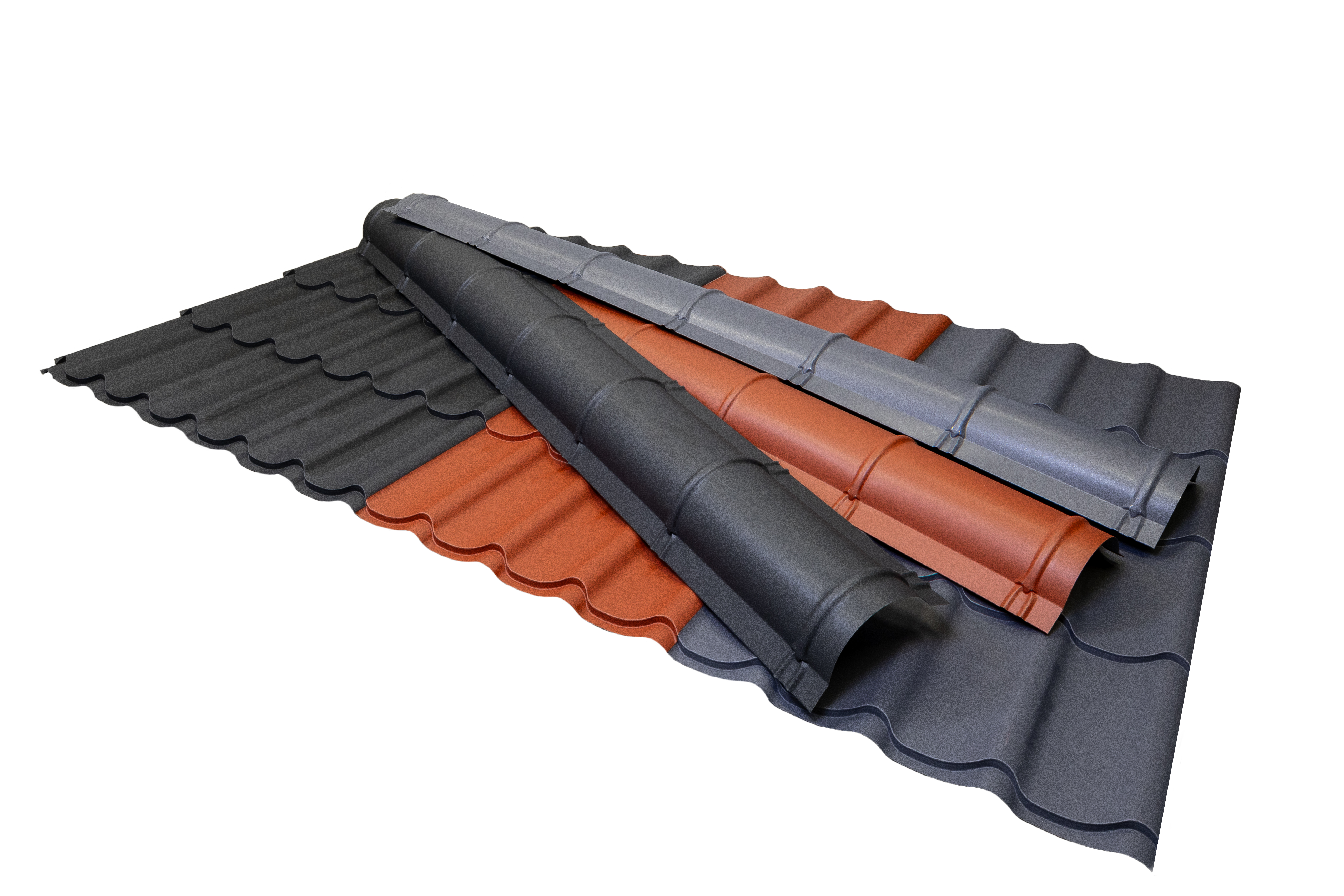 dakpanplaat antraciet wrinkle