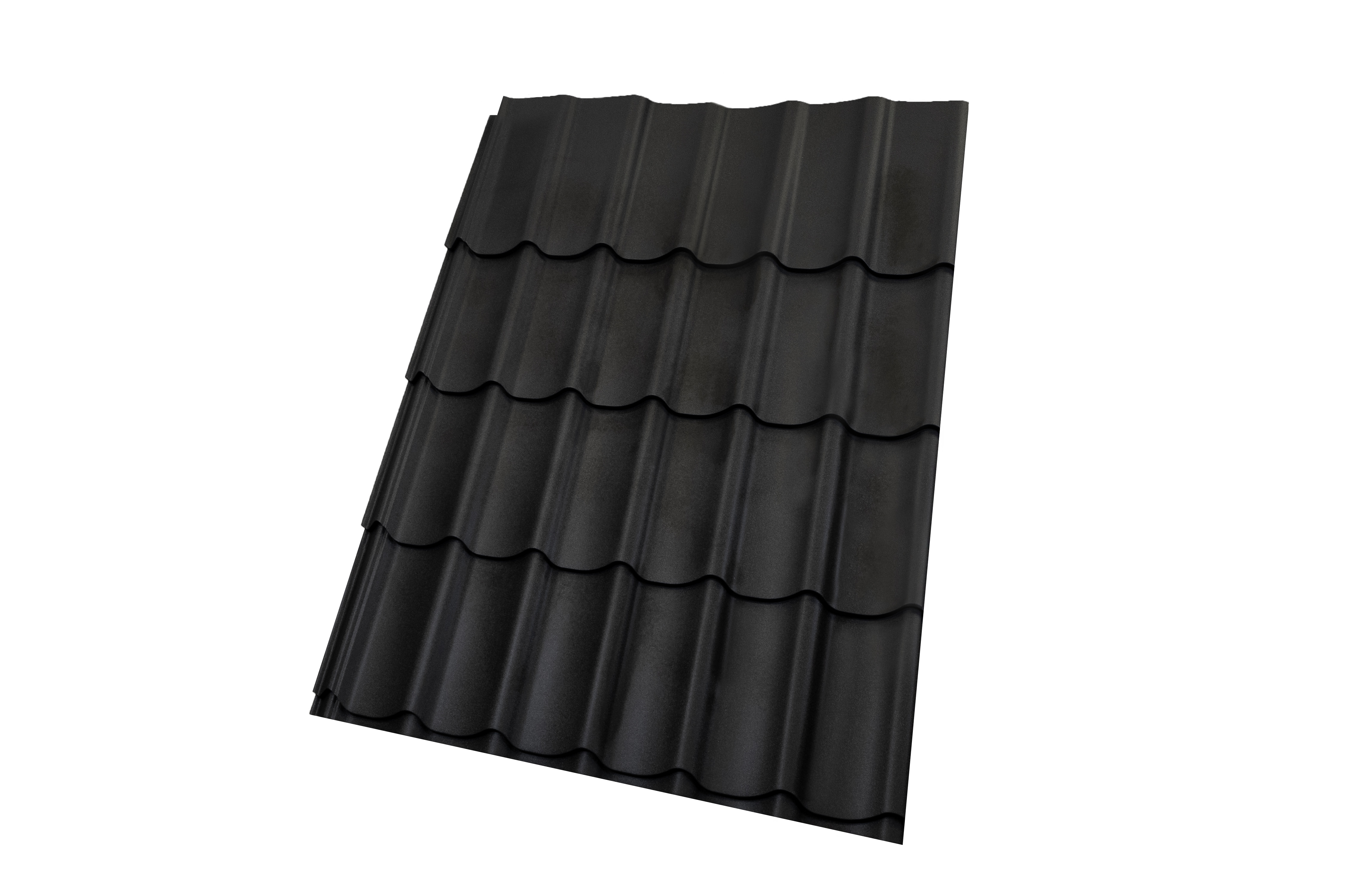 dakpanplaat zwart wrinkle