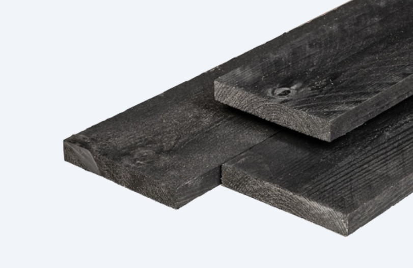 Steigerplank zwart 200x32 mm