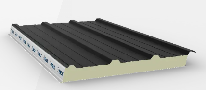 sandwichpaneel dak antraciet RAL 7016 HDS 40/70 TR3
