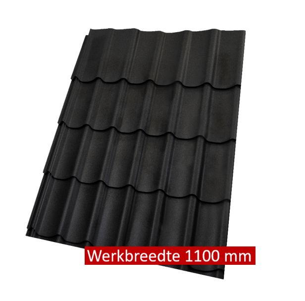 dakpanplaat zwart