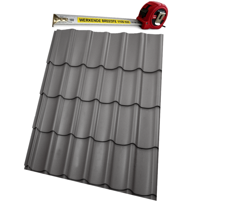 dakpanplaat antraciet
