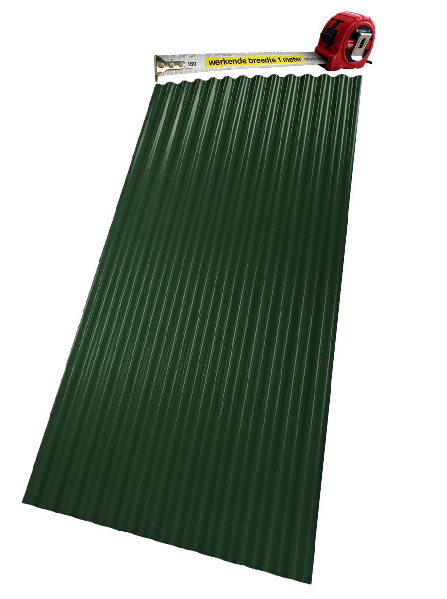 golfplaat staal donkergroen