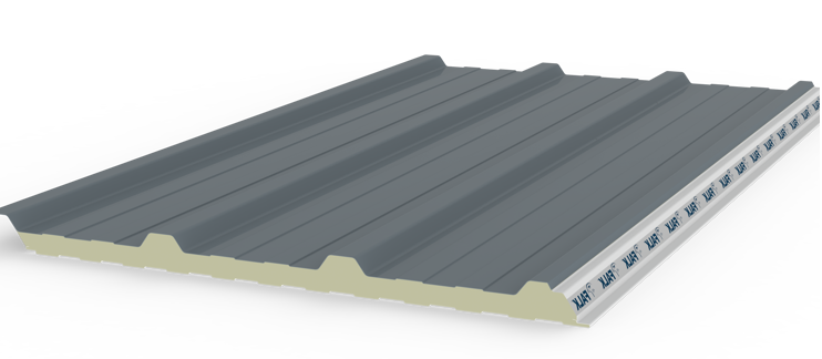 sandwichpaneel dak antraciet RAL 7016 HDS 40/70 TR3